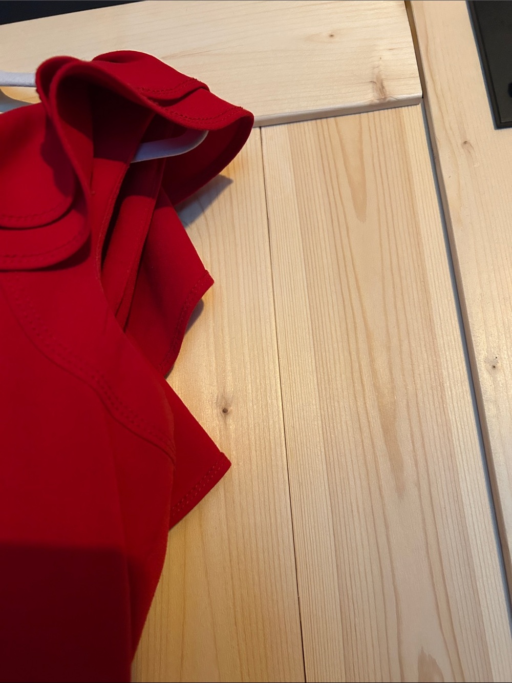 Calvin Klein Red Ruffle Dress - Picture 4 of 7